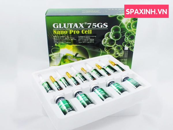 Thuốc tiêm trắng da chống lão hóa Glutax 75GS Nano Pro Cell chính hãng (Ý)